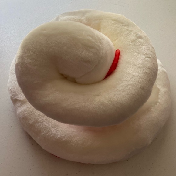 Vintage SNAKE Plush Stuffed Animal Commonwealth Hearts Coiled Valentine - Picture 9 of 16